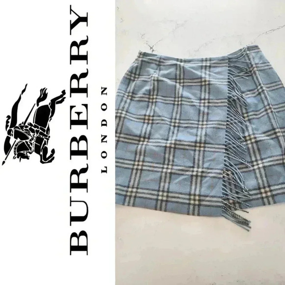 BURBERRY Vintage wool Wrapped skirt - Picture 1 of 13